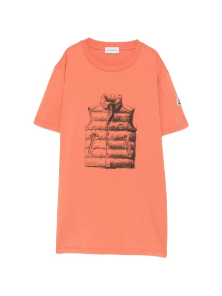 Koszulka dziecięca Moncler Enfant pomarańczowa