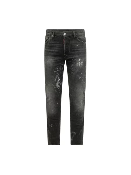 Jeansy Dsquared2 typu teddy czarne
