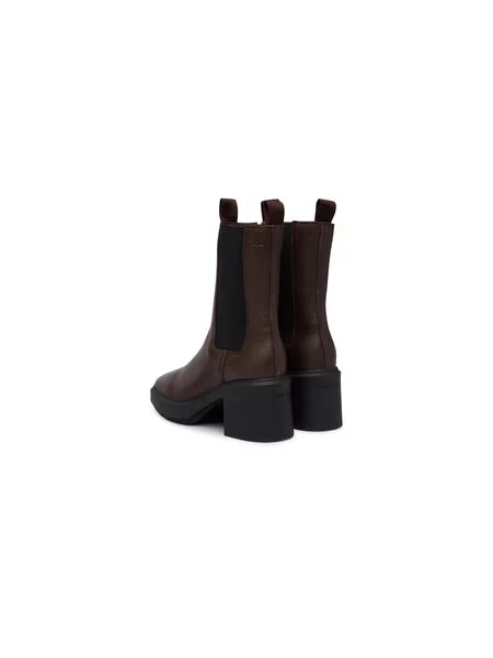 Bokacsizma Calvin Klein Block Heel Chelsea Boot Lth Sötétbarna