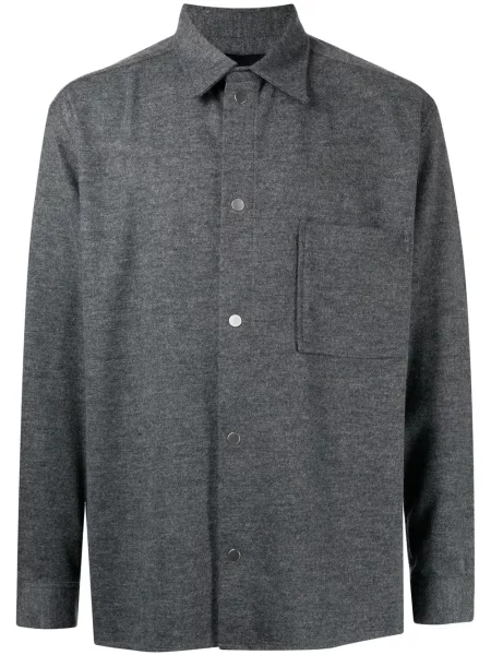 Cămașă 3.1 Phillip Lim de flanelă gri