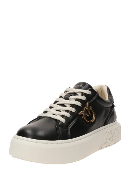 Pinko De piele sneakers YOKO negru