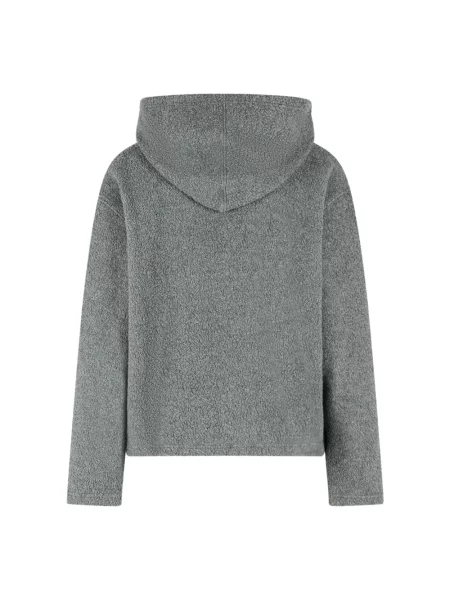 Bluza z kapturem Sunflower wełniana z kapturem szara