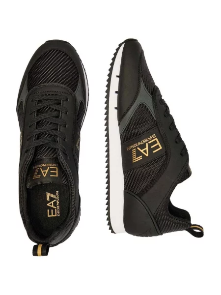 Tenisky Emporio Armani Ea7 se síťovinou černé