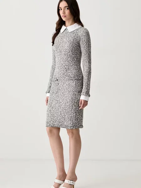 Karl Lagerfeld rochie tricotată negru