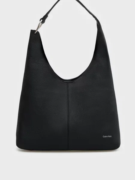 Шкіряна сумка Calvin Klein чорна