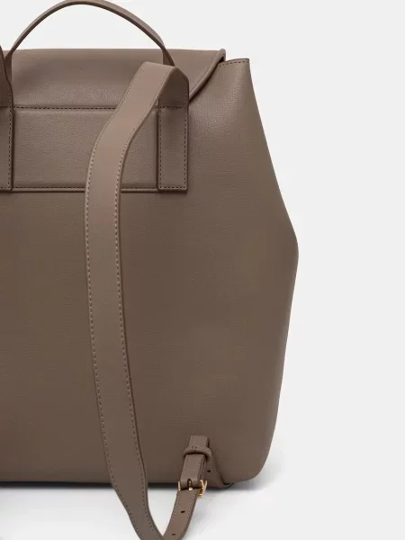 Calvin Klein Plecak Foil Logo Large Flap Backpack Brązowy beżowy