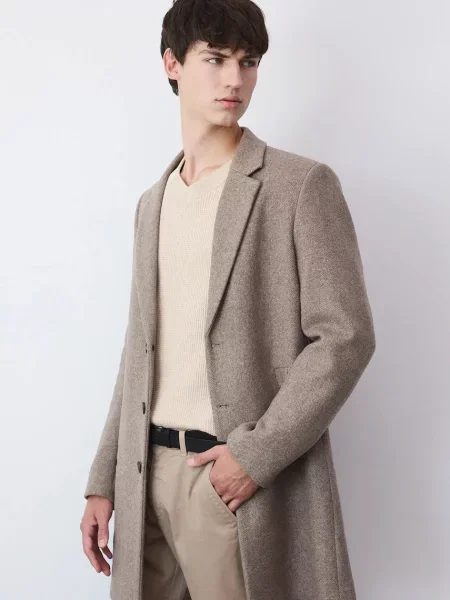Палто с вълна Medicine бежово