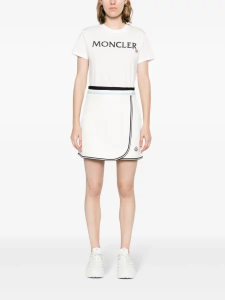 Apvynioti mini mini sijonas Moncler balta