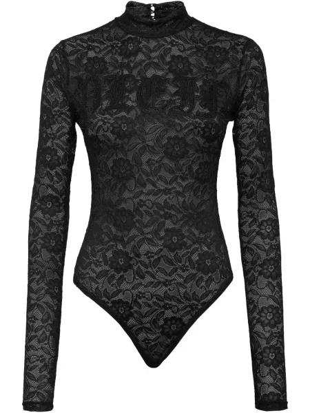 Body Philipp Plein din dantelă negru