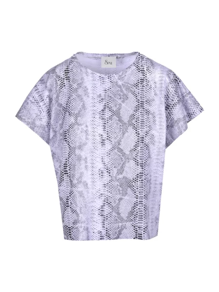 Koszulka 8pm w wężowy wzór szara