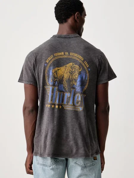 Hurley T-shirt Spirit Of The West szara