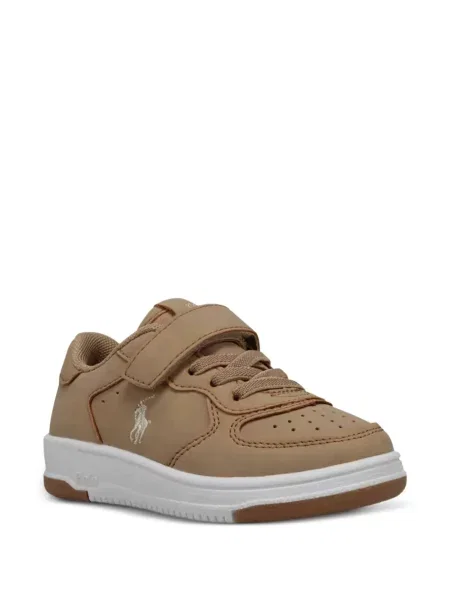 Sneakersy dziecięce Polo Ralph Lauren brązowe