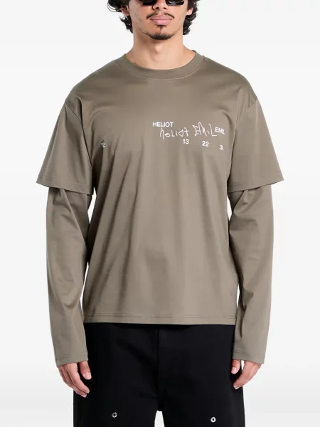 Tricou Heliot Emil cu imagine maro