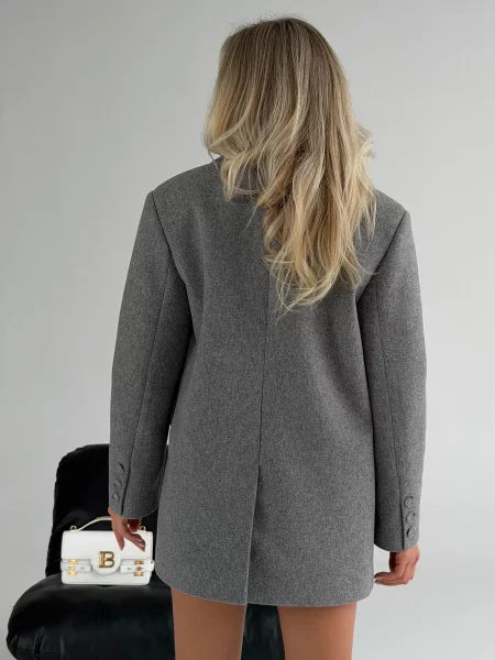 Пальто Jadone Fashion серое
