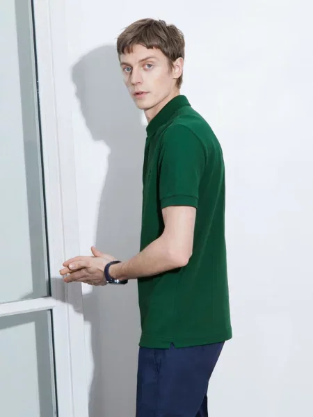 Поло Lacoste PARIS polo зелений