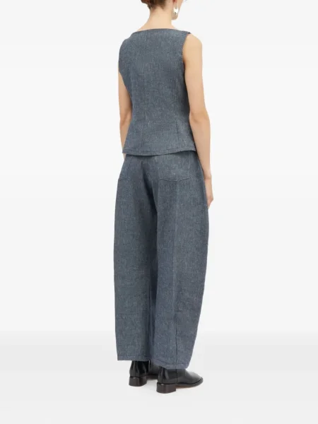 Szerokie spodnie Mark Kenly Domino Tan niebieskie