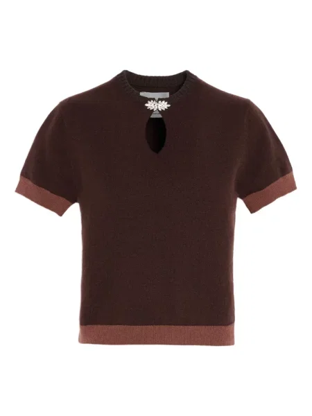 Top Barrie z kaszmiru brązowy