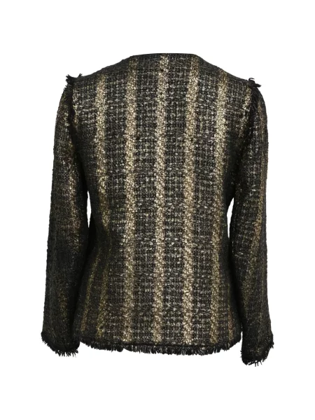 Sacou Sandro din tweed negru