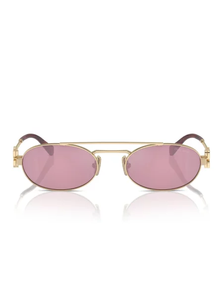 Okulary przeciwsłoneczne Miu Miu Eyewear biznesowe żółte