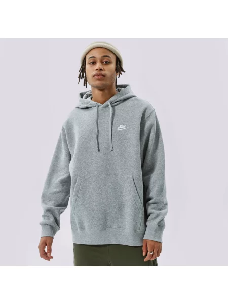 Nike Bluza Z Kapturem Sportswear Club Fleece szara