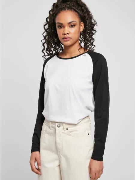 Tricou Urban Classics cu mâneci lungi alb