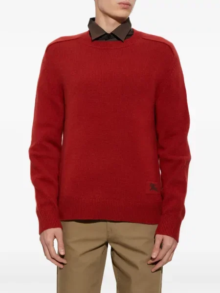 Πουλόβερ Burberry κασμίρ κόκκινο