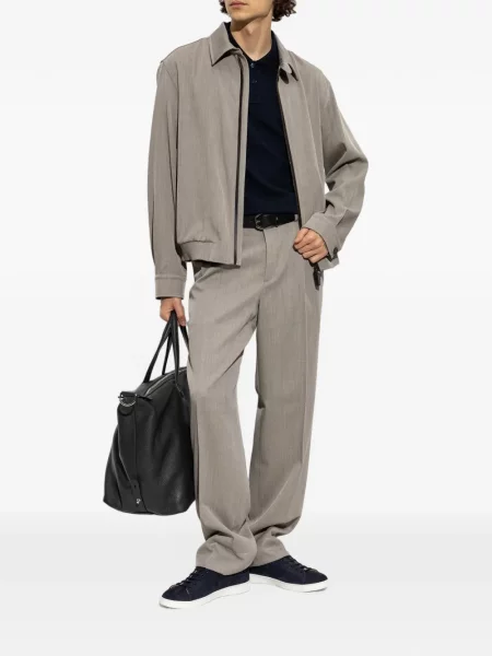 Pantaloni Brioni de lână gri