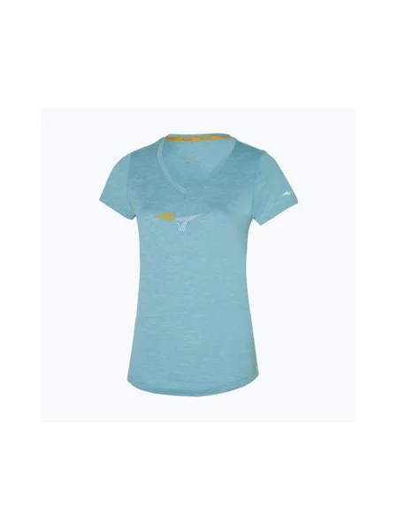 Бігова футболка Mizuno Impusle Core RB Tee молочно-блакитна блакитна