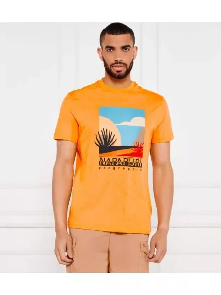 Napapijri Tricou S-ARBIA portocaliu