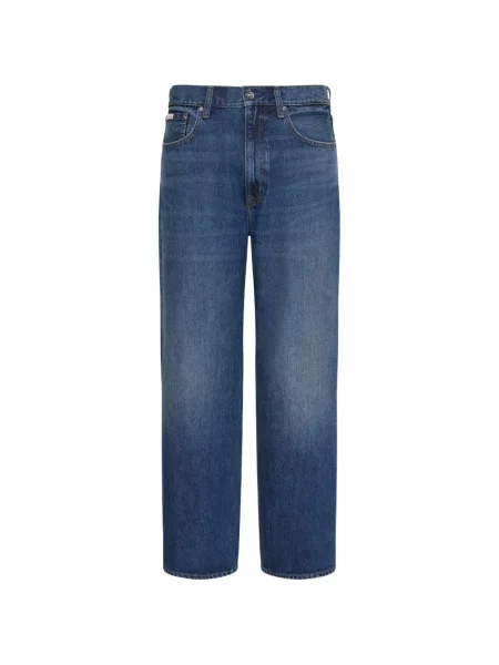 Blugi Calvin Klein cu autograf albastru