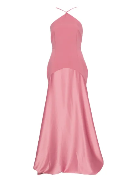 Rochie Solace London cu gât halter de costum roz