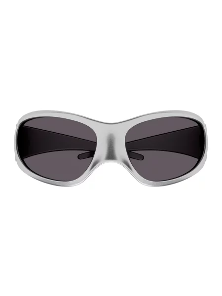 Lniane okulary przeciwsłoneczne Balenciaga szare