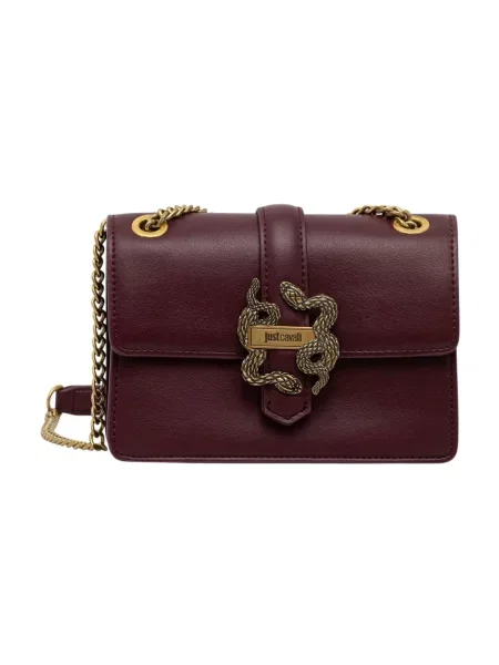 Just Cavalli torebka crossbody z imitacji skóry czerwona
