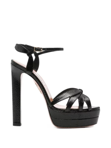 Sandale Aquazzura cu platformă negru