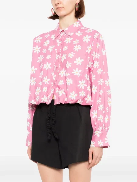 Bluză florală Blaklace cu model floral roz