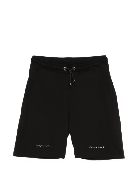 Pantaloni scurți Throwback cu autograf cu cordon negru