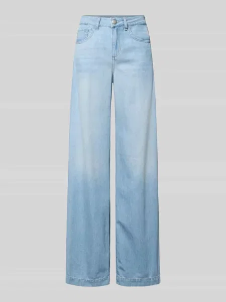 Jeansy z szeroką nogawką model FLARE' Liu Jo White