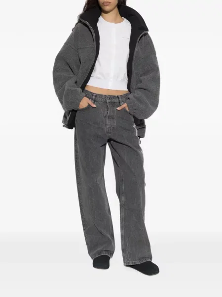 Cardigan Alexander Wang cu autograf alb