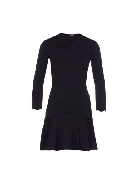 Twinset sukienka mini rozkloszowana czarny