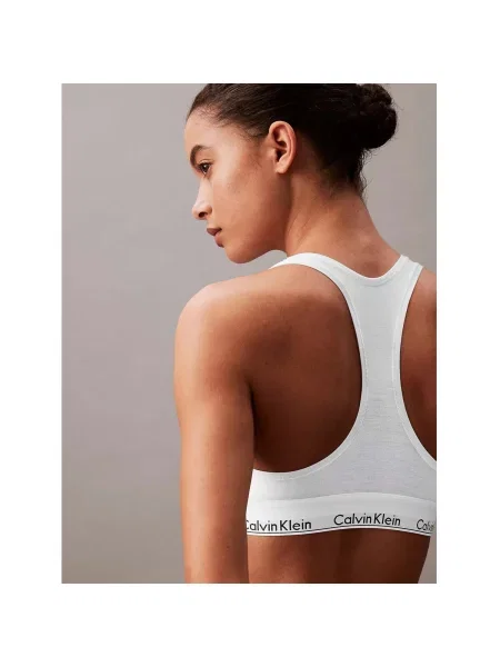 Fără căptușeală blugi Calvin Klein Underwear din modal alb