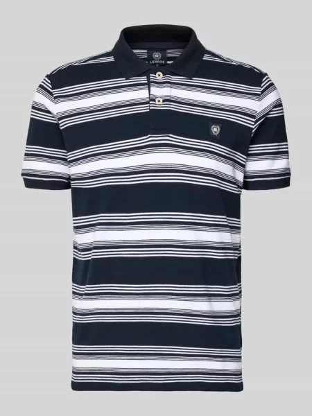 Koszulka polo o kroju regular fit z naszywką z logo Lerros