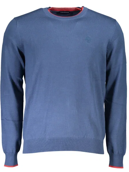 Pulover North Sails din jerseu albastru