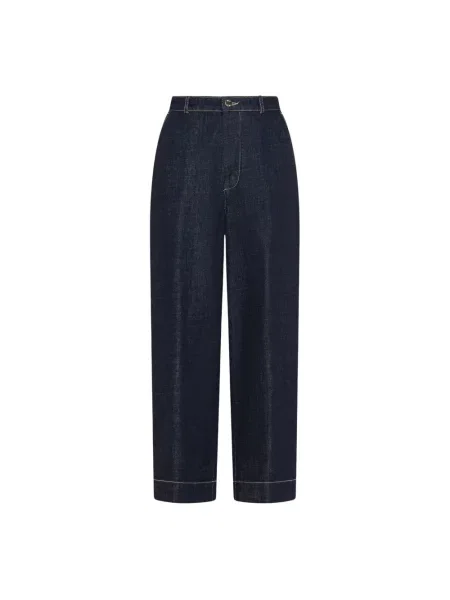 Szerokie jeansy Seventy niebieskie