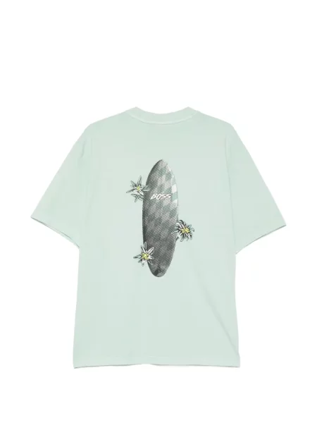 Tricou Boss cu imagine verde