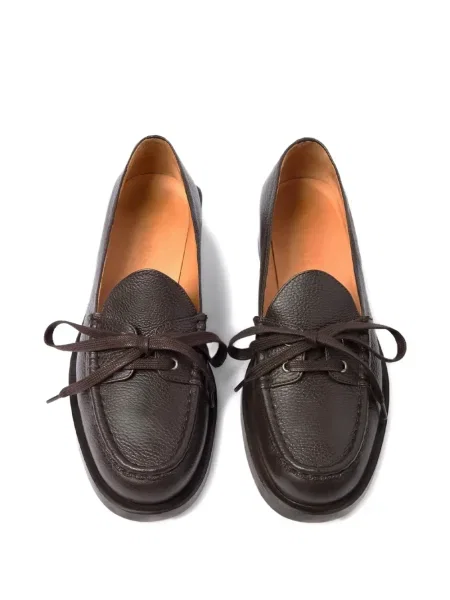 Pantofi loafer Jacquemus din piele maro