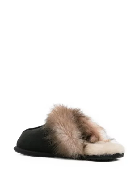 Chiloți Ugg slip-on din piele de oaie negru