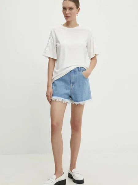 Answear.LAB Jeans kratke hlače modra