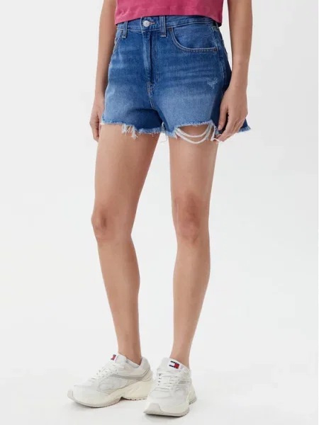 Tommy Jeans Szorty jeansowe niebieski