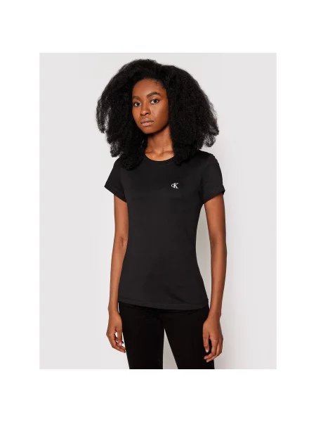 Calvin Klein Jeans T-Shirt Regular Fit μαύρο