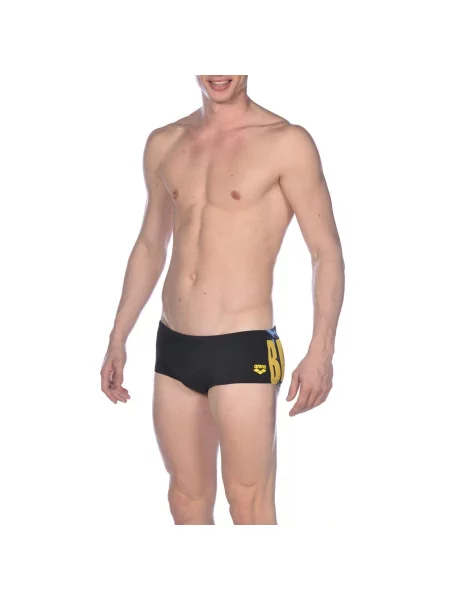 Szorty Kąpielowe Arena Batman Placed Print Low Waist Short czarne